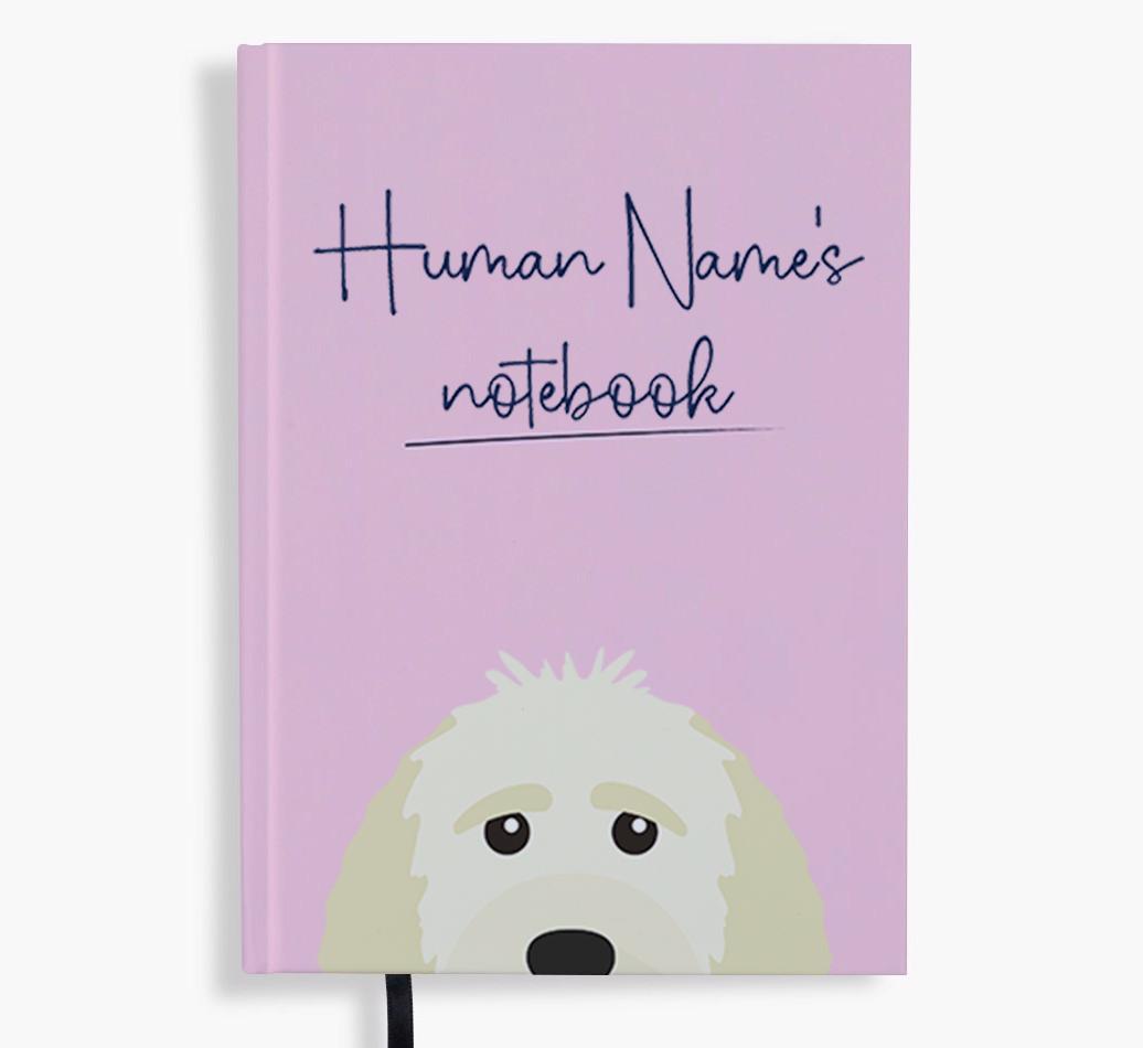 Handwritten: Personalized {breedFullName} Notebook