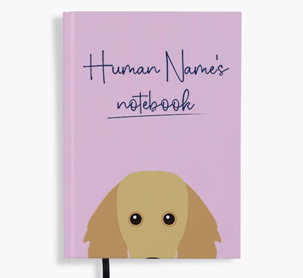 Handwritten: Personalized {breedFullName} Notebook
