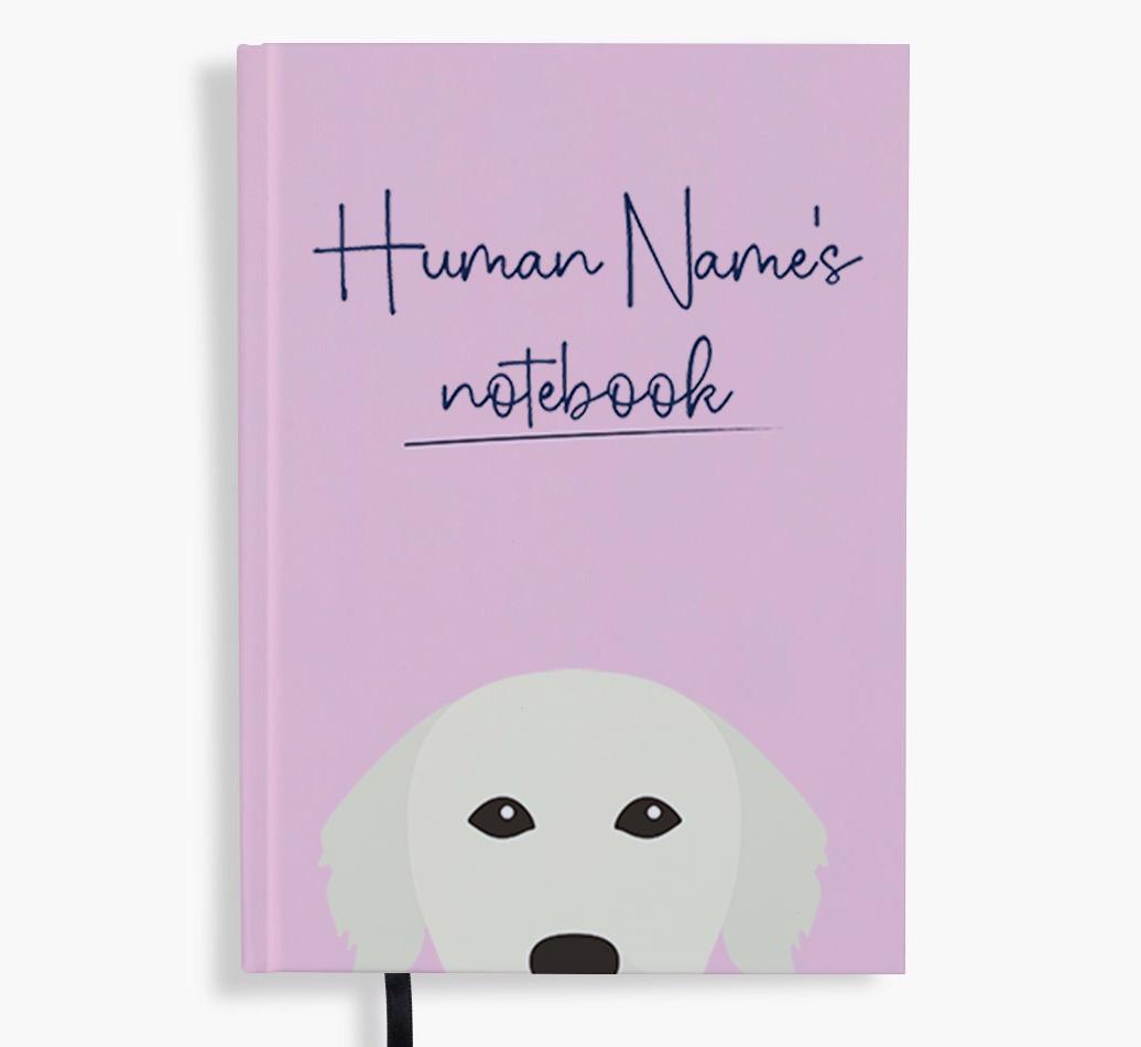 Handwritten: Personalized {breedFullName} Notebook