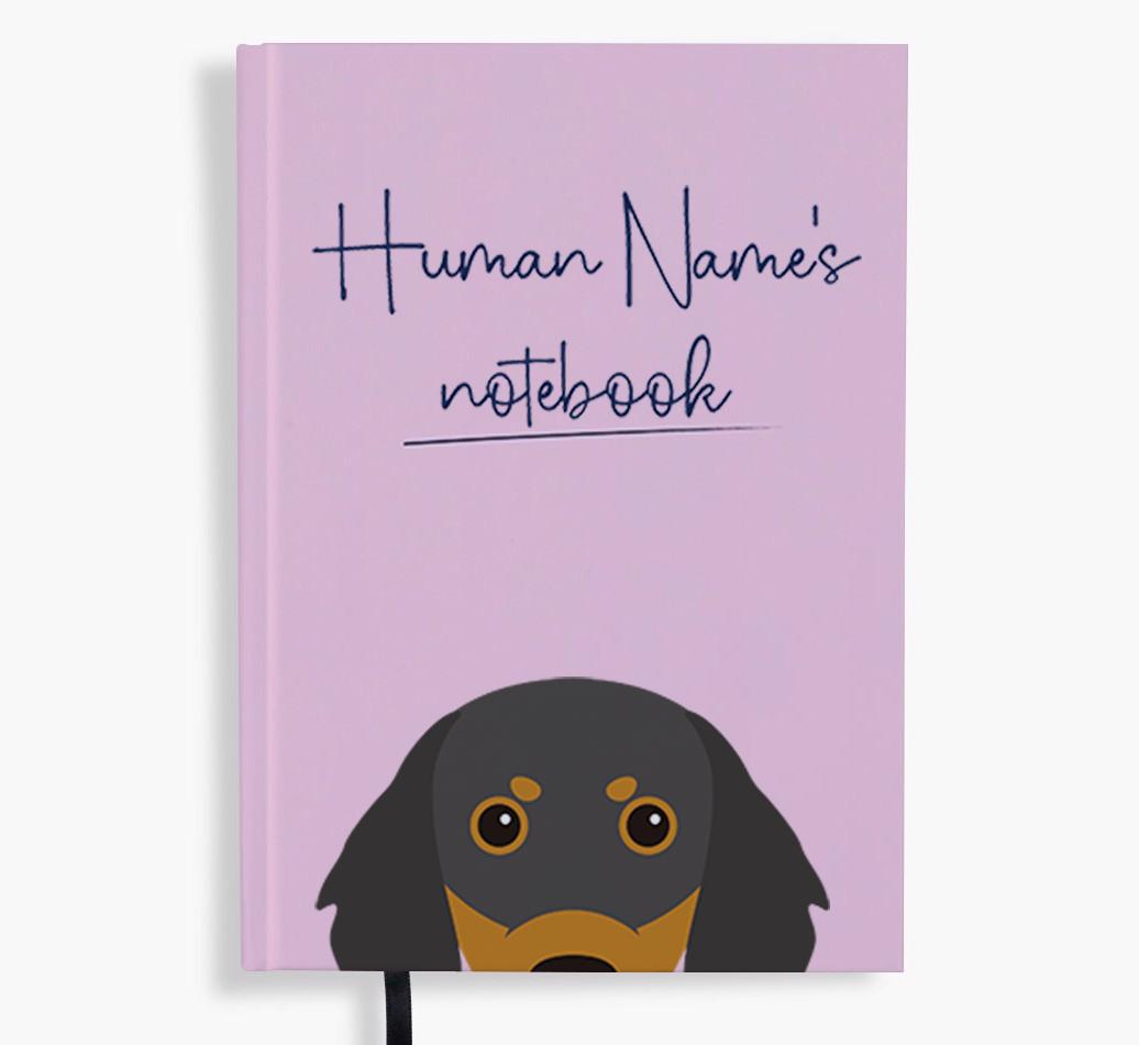 Handwritten: Personalized {breedFullName} Notebook