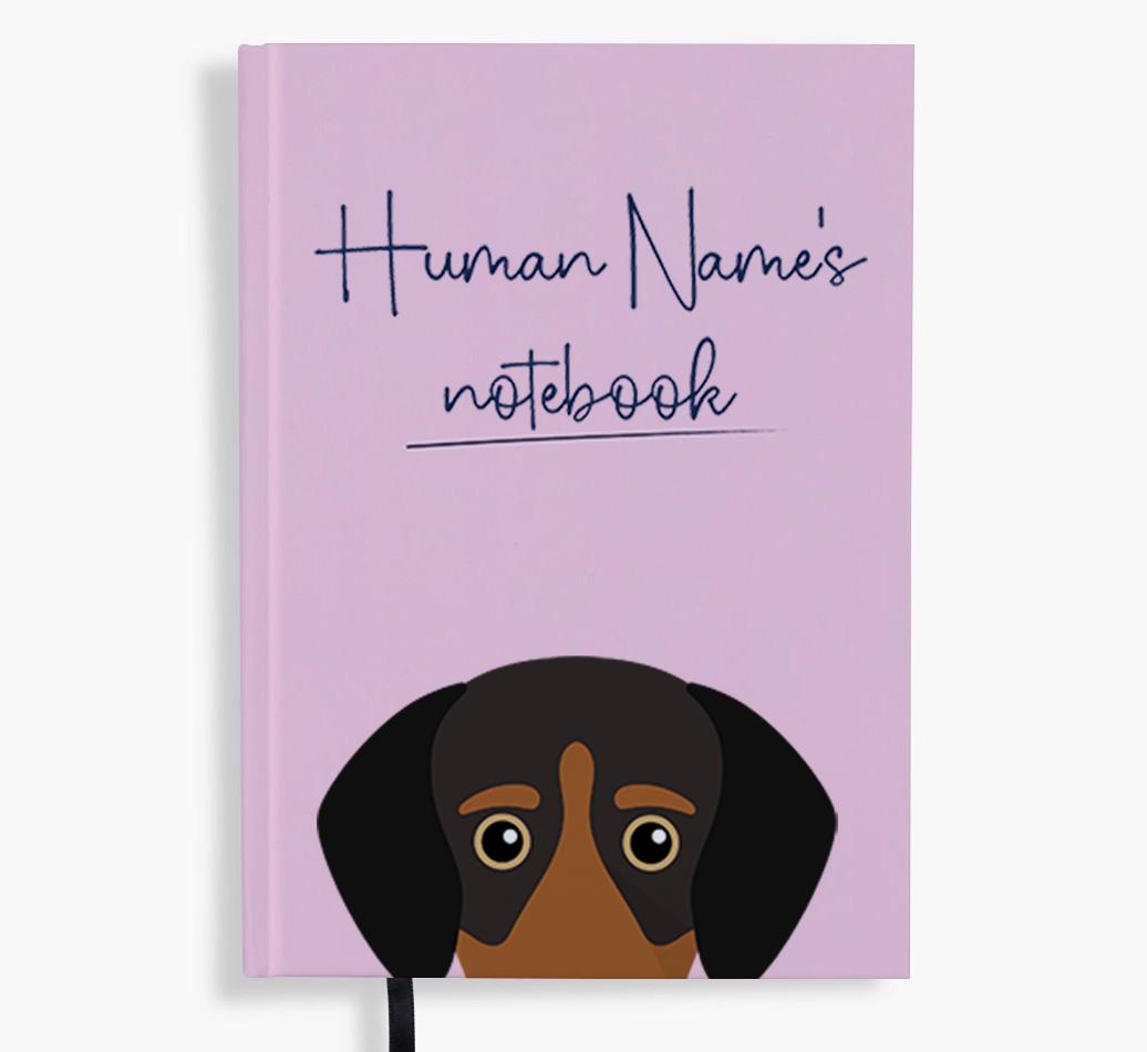 Handwritten: Personalized {breedFullName} Notebook