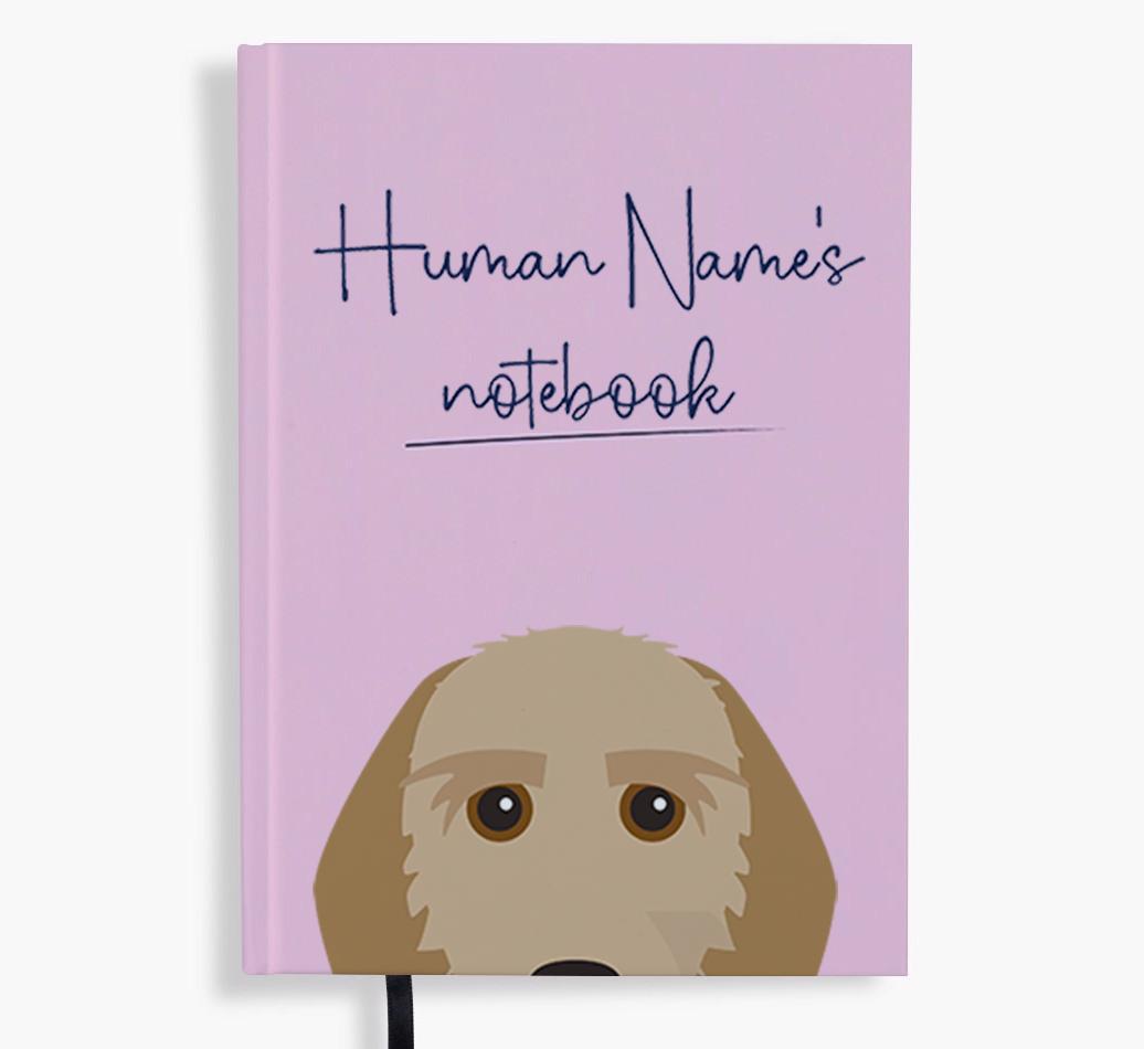 Handwritten: Personalized {breedFullName} Notebook