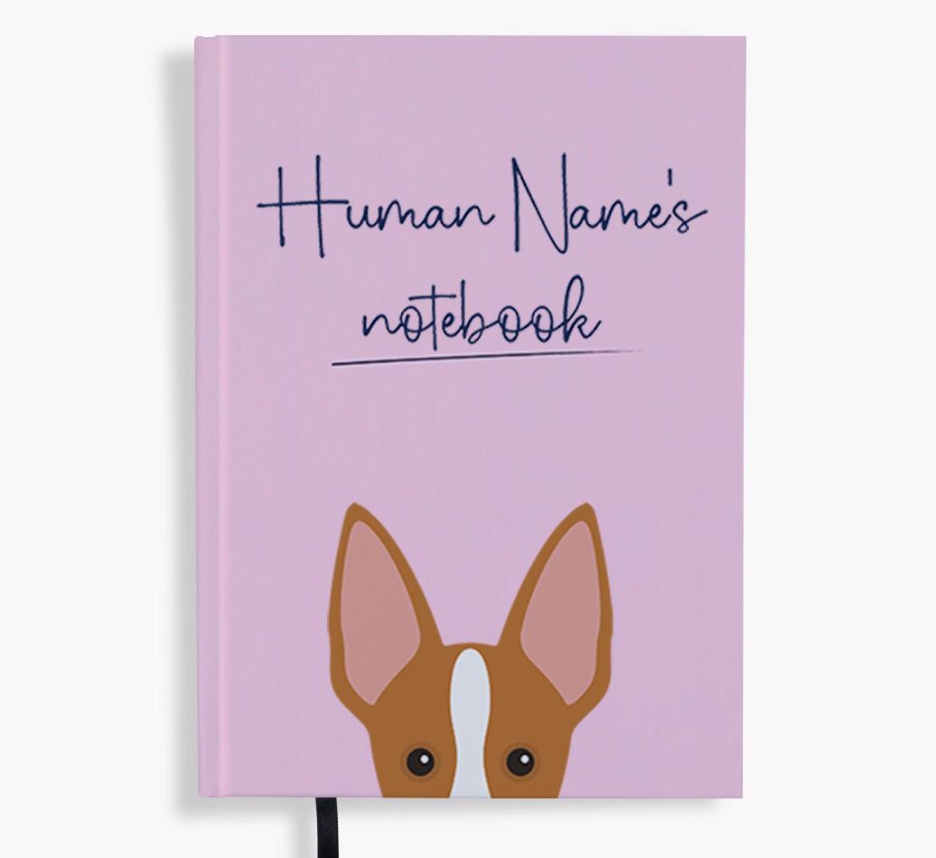 Handwritten: Personalized {breedFullName} Notebook