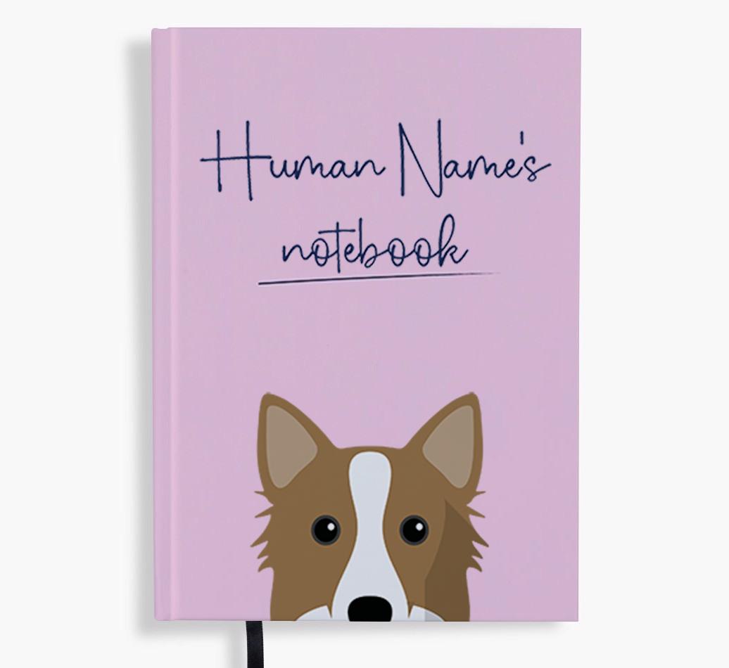Handwritten: Personalized {breedFullName} Notebook