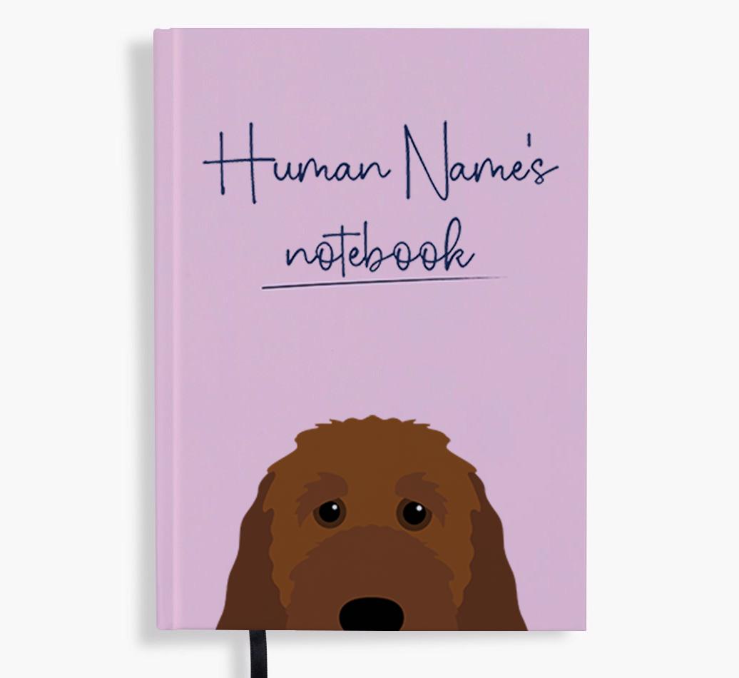 Handwritten: Personalized {breedFullName} Notebook