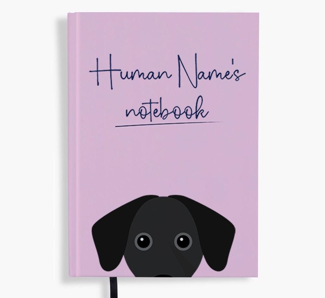 Handwritten: Personalized {breedFullName} Notebook