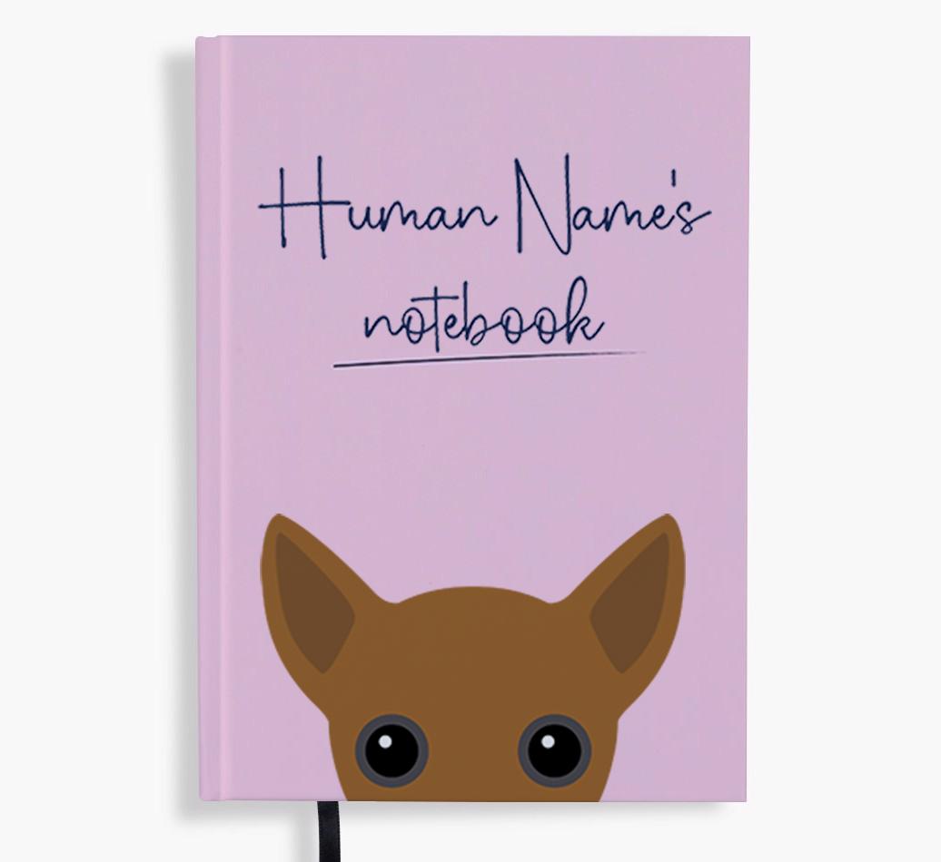 Handwritten: Personalized {breedFullName} Notebook