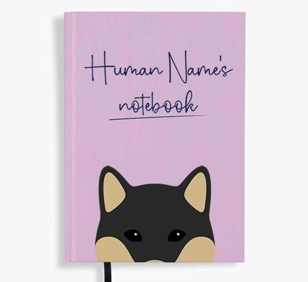 Handwritten: Personalized {breedFullName} Notebook