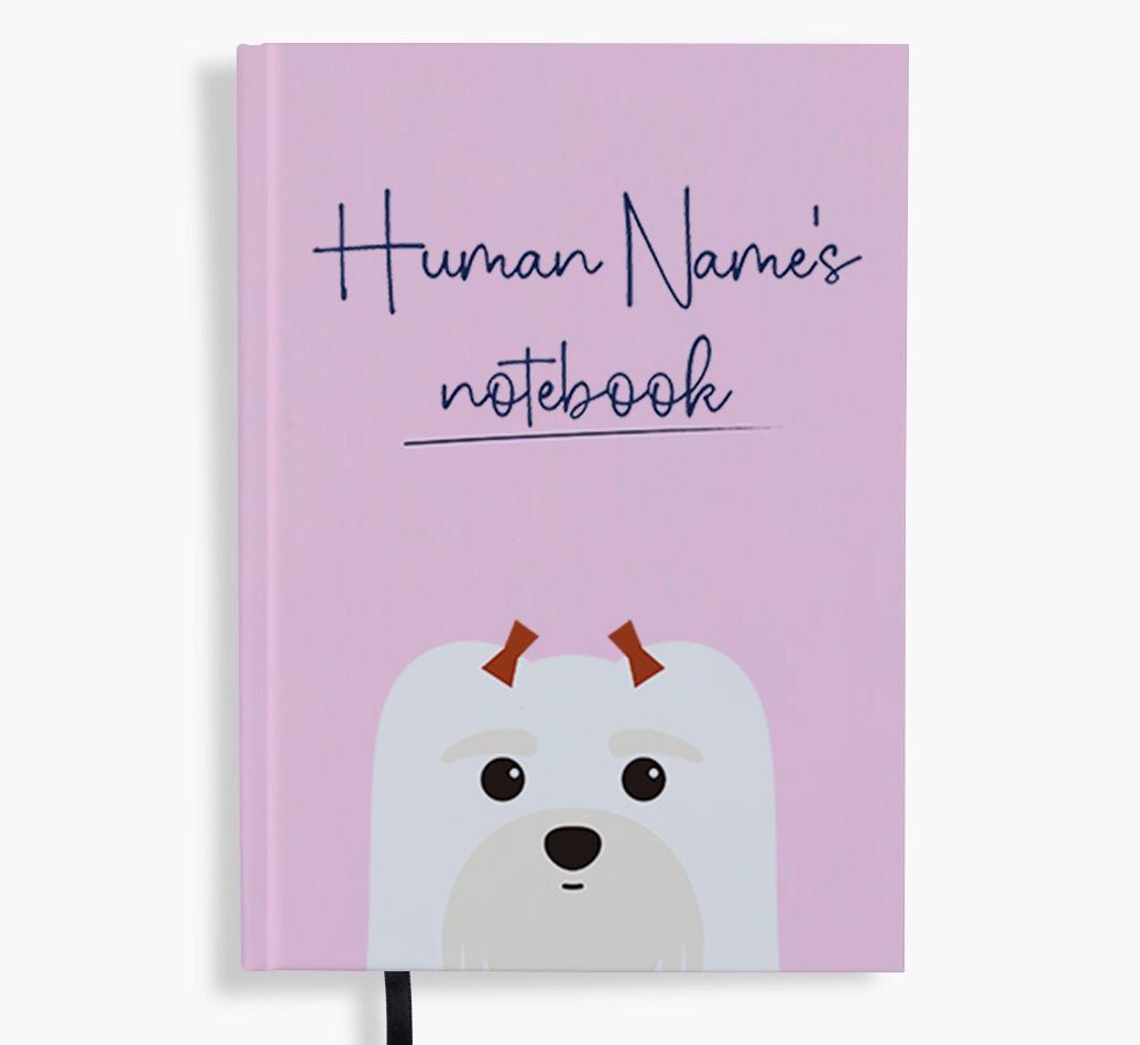 Handwritten: Personalized {breedFullName} Notebook
