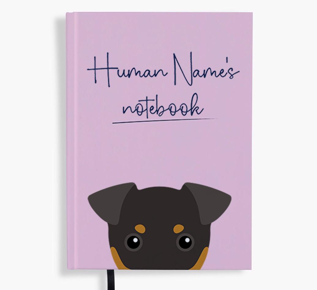 Handwritten: Personalized {breedFullName} Notebook