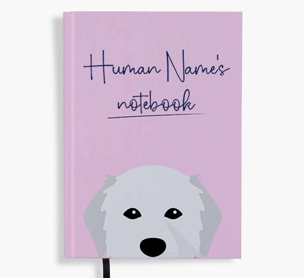 Handwritten: Personalized {breedFullName} Notebook