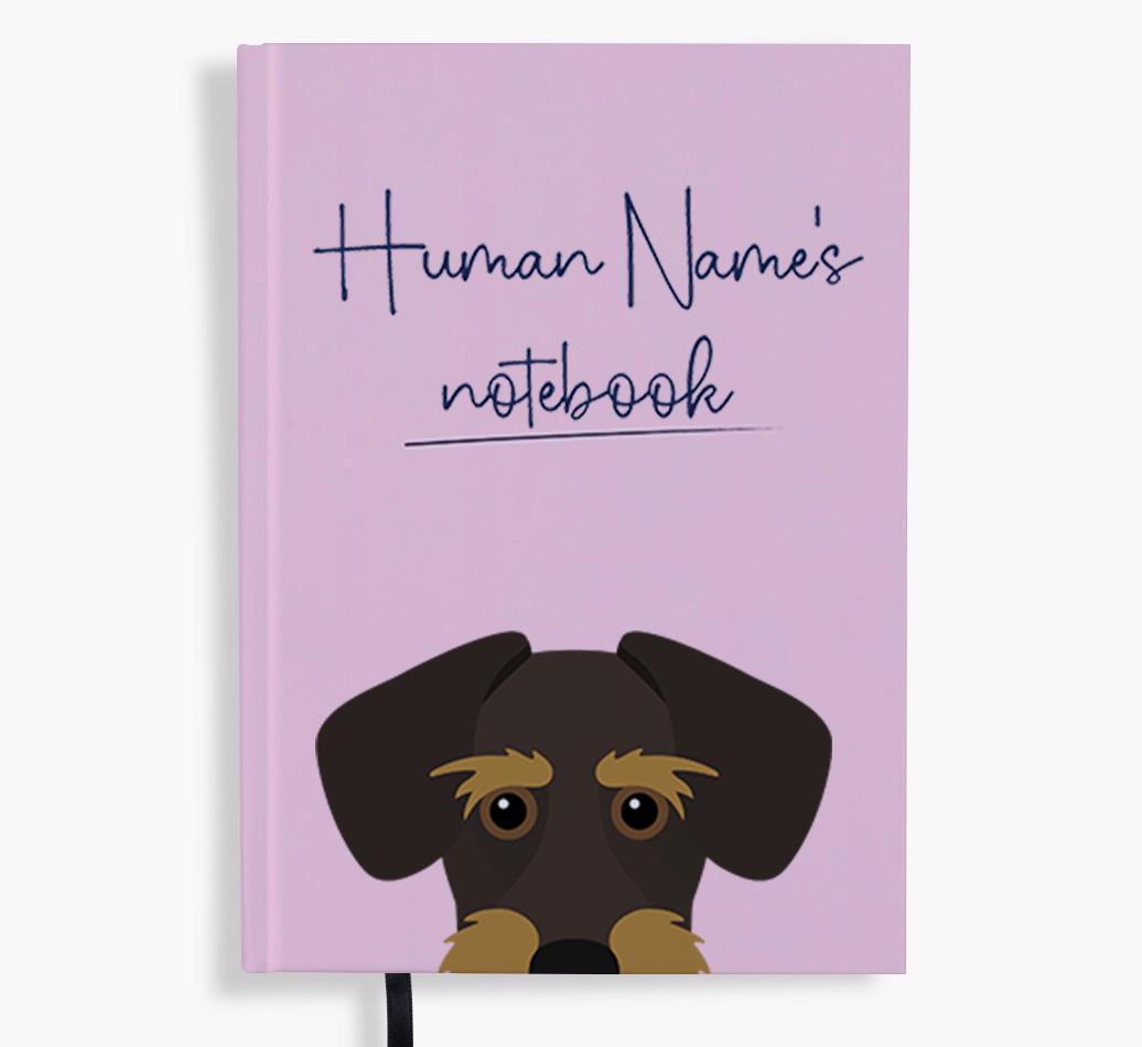 Handwritten: Personalized {breedFullName} Notebook