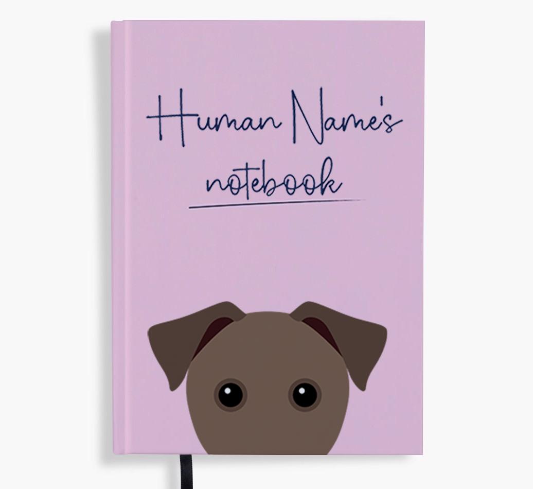 Handwritten: Personalized {breedFullName} Notebook