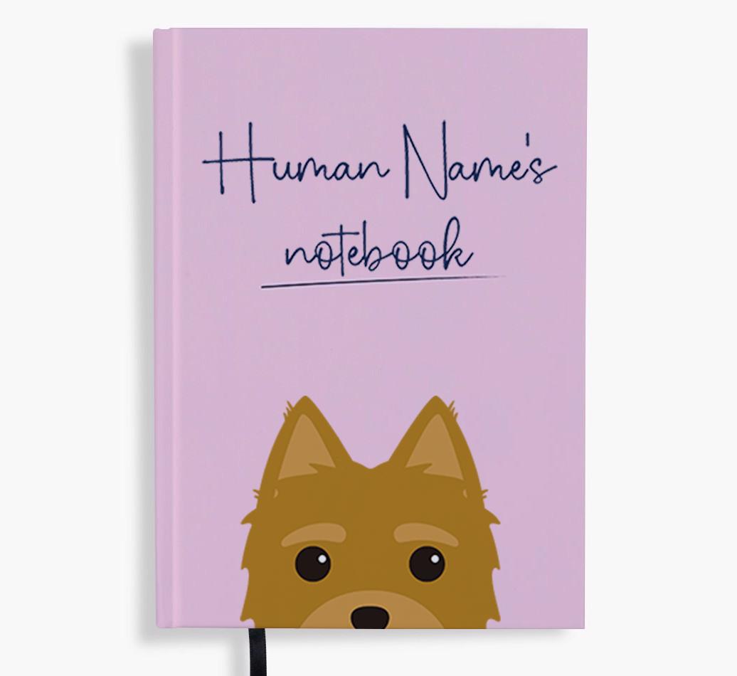 Handwritten: Personalized {breedFullName} Notebook