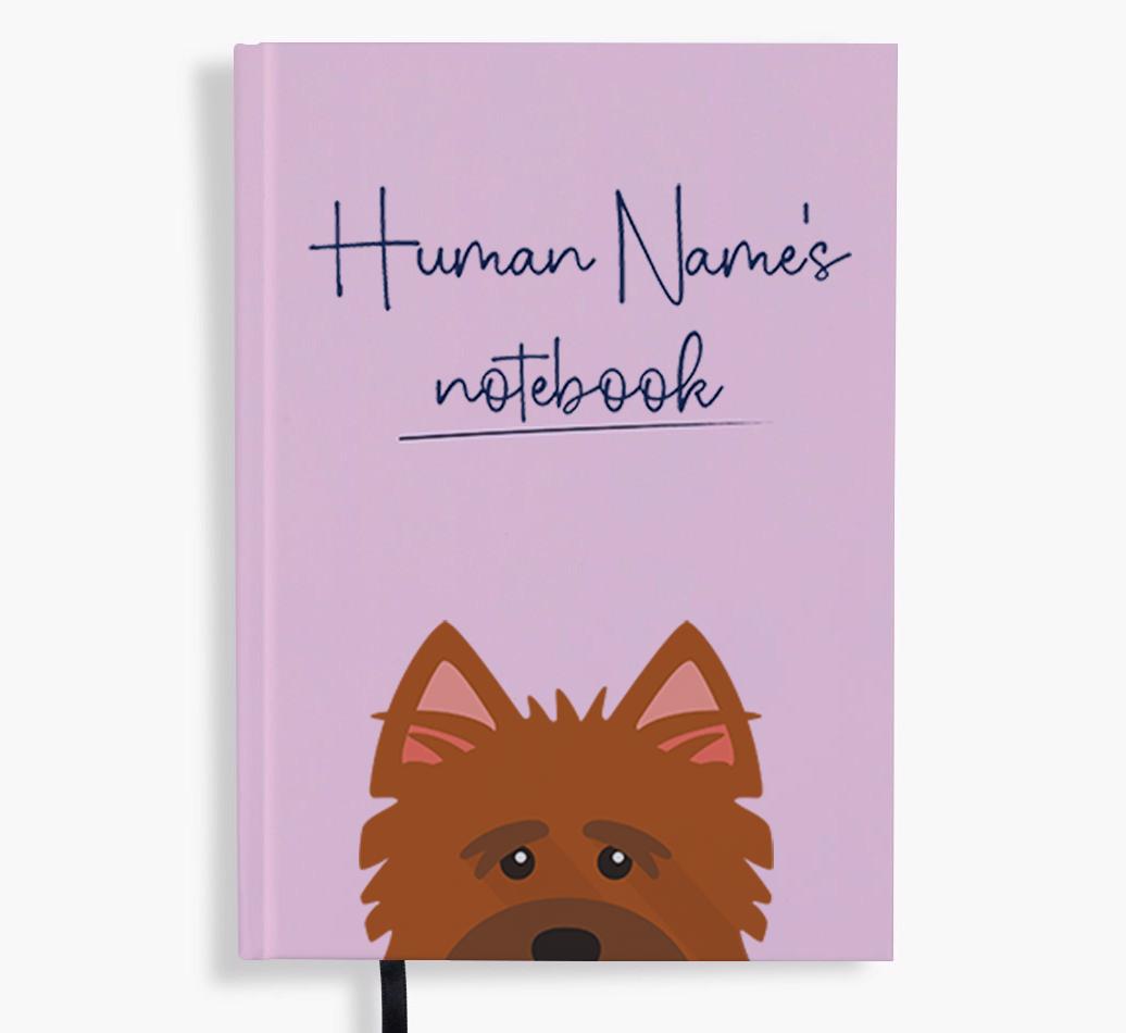 Handwritten: Personalized {breedFullName} Notebook