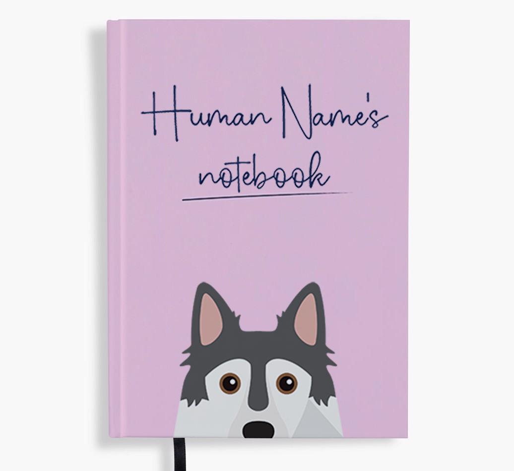Handwritten: Personalized {breedFullName} Notebook