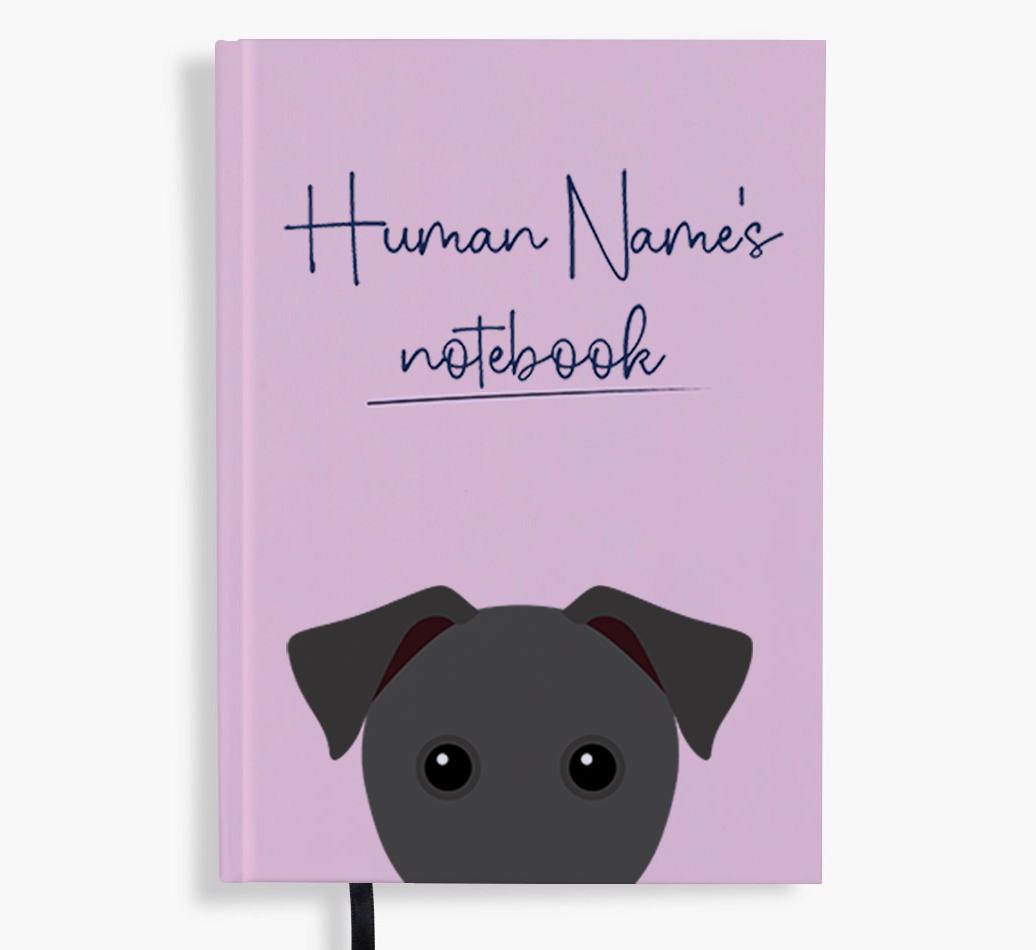 Handwritten: Personalized {breedFullName} Notebook
