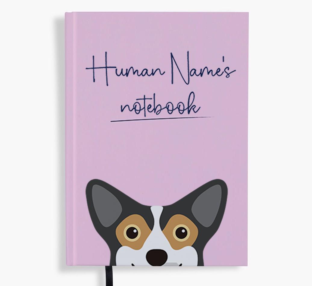 Handwritten: Personalized {breedFullName} Notebook