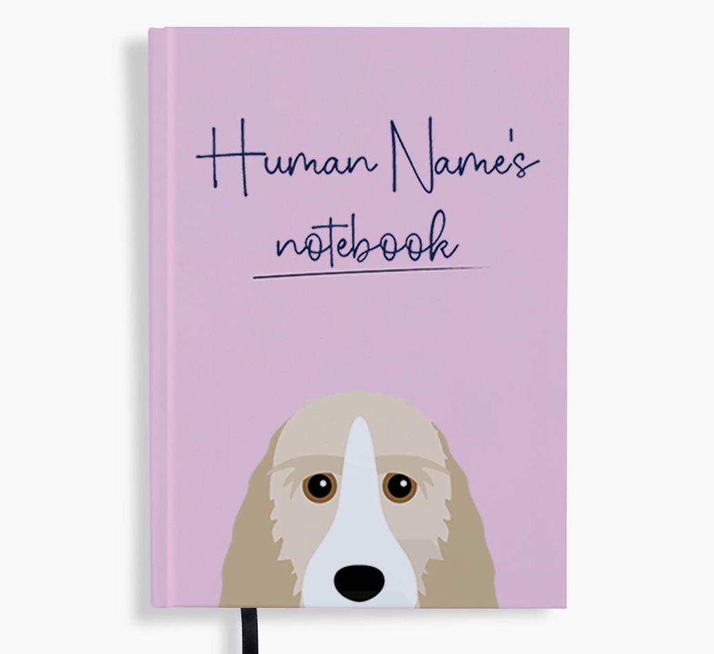 Handwritten: Personalized {breedFullName} Notebook