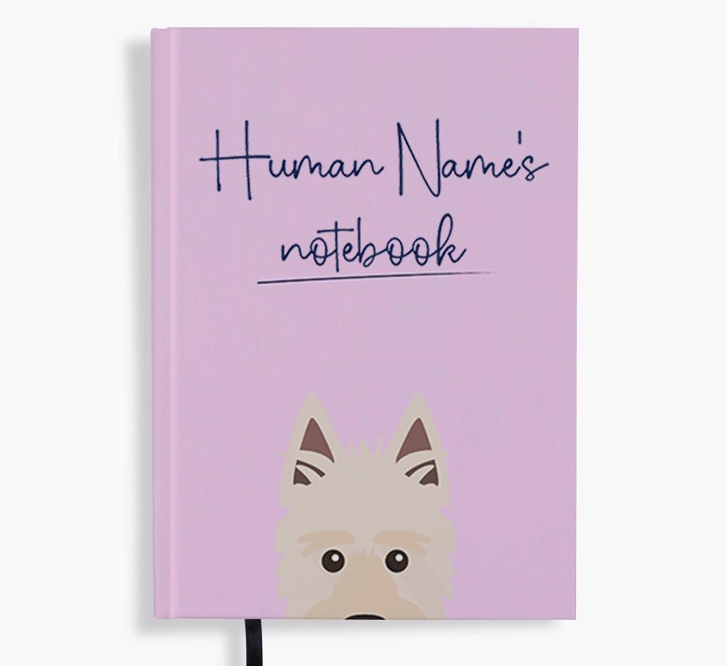 Handwritten: Personalized {breedFullName} Notebook
