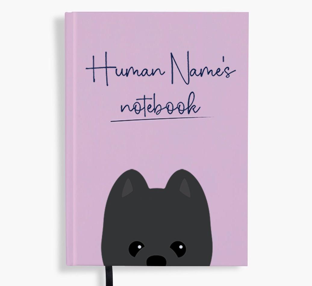 Handwritten: Personalized {breedFullName} Notebook