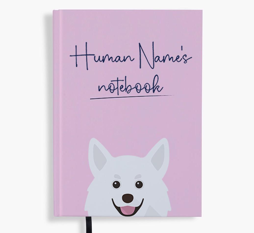 Handwritten: Personalized {breedFullName} Notebook