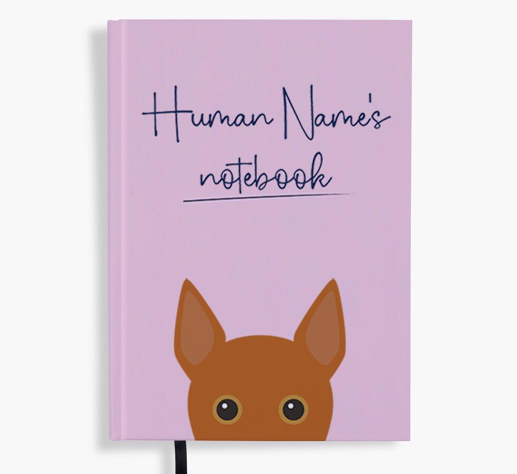 Handwritten: Personalized {breedFullName} Notebook