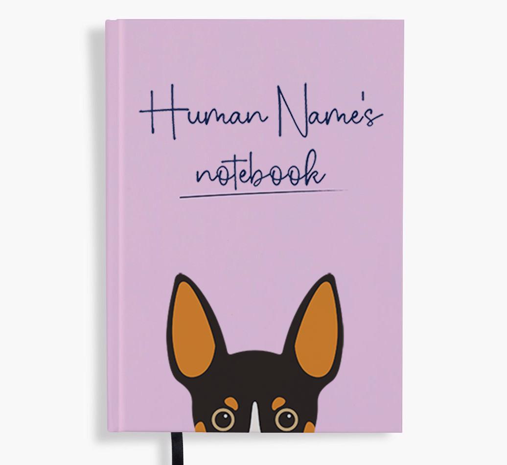 Handwritten: Personalized {breedFullName} Notebook