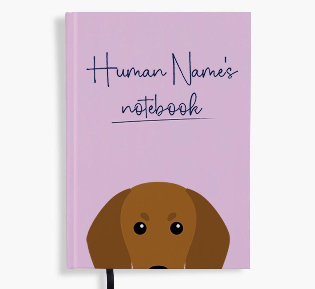 Handwritten: Personalized {breedFullName} Notebook