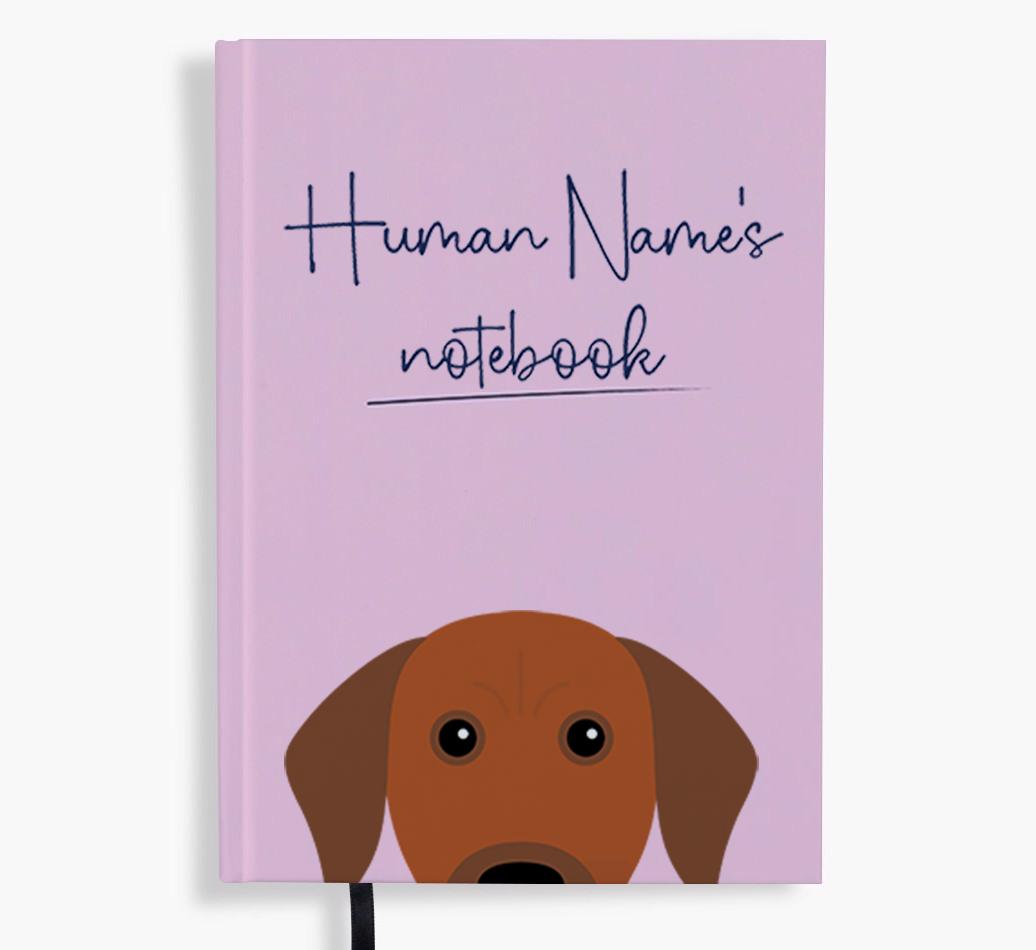Handwritten: Personalized {breedFullName} Notebook