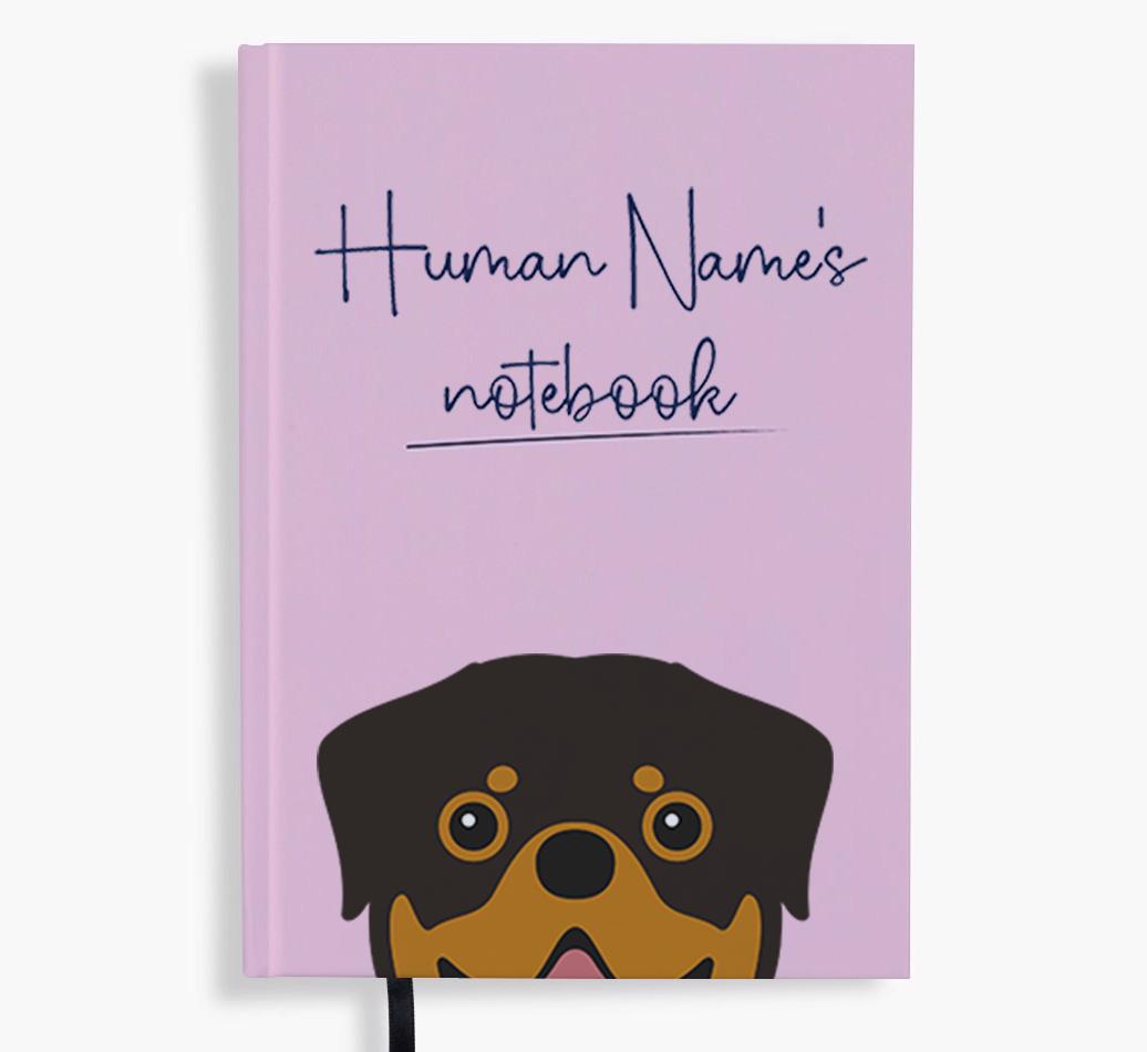 Handwritten: Personalized {breedFullName} Notebook