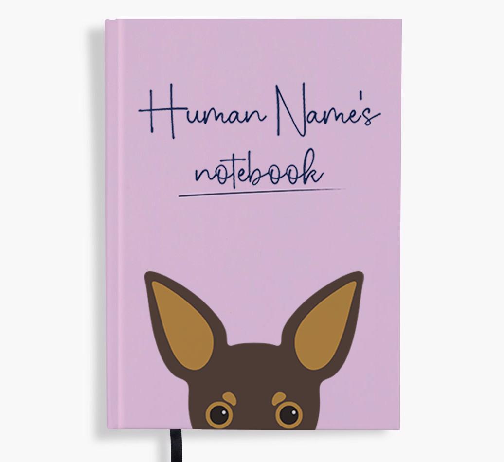 Handwritten: Personalized {breedFullName} Notebook