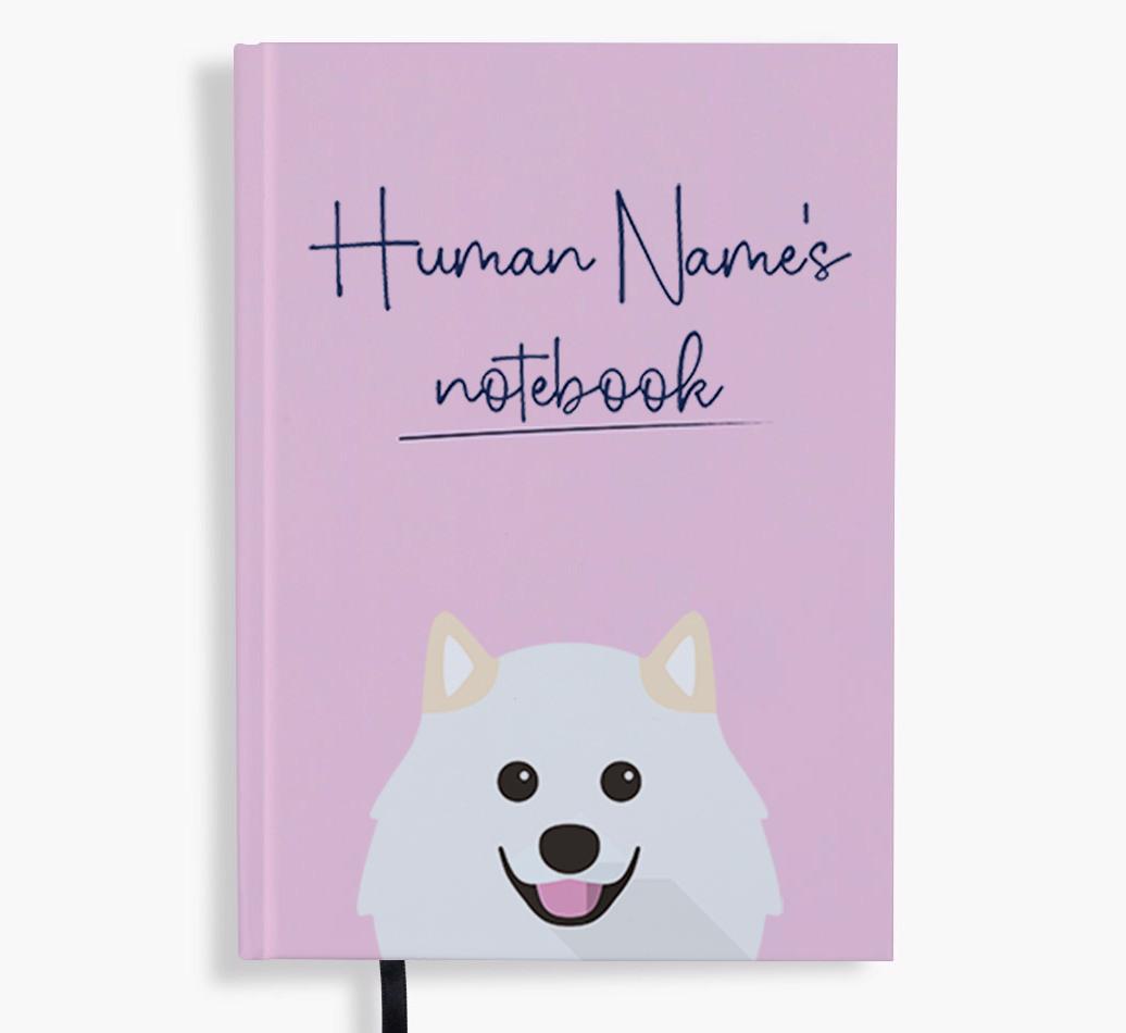 Handwritten: Personalized {breedFullName} Notebook