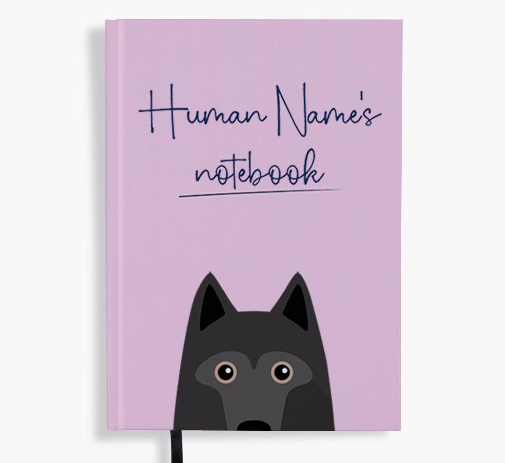 Handwritten: Personalized {breedFullName} Notebook