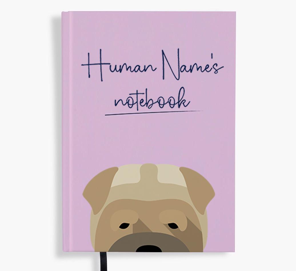 Handwritten: Personalized {breedFullName} Notebook