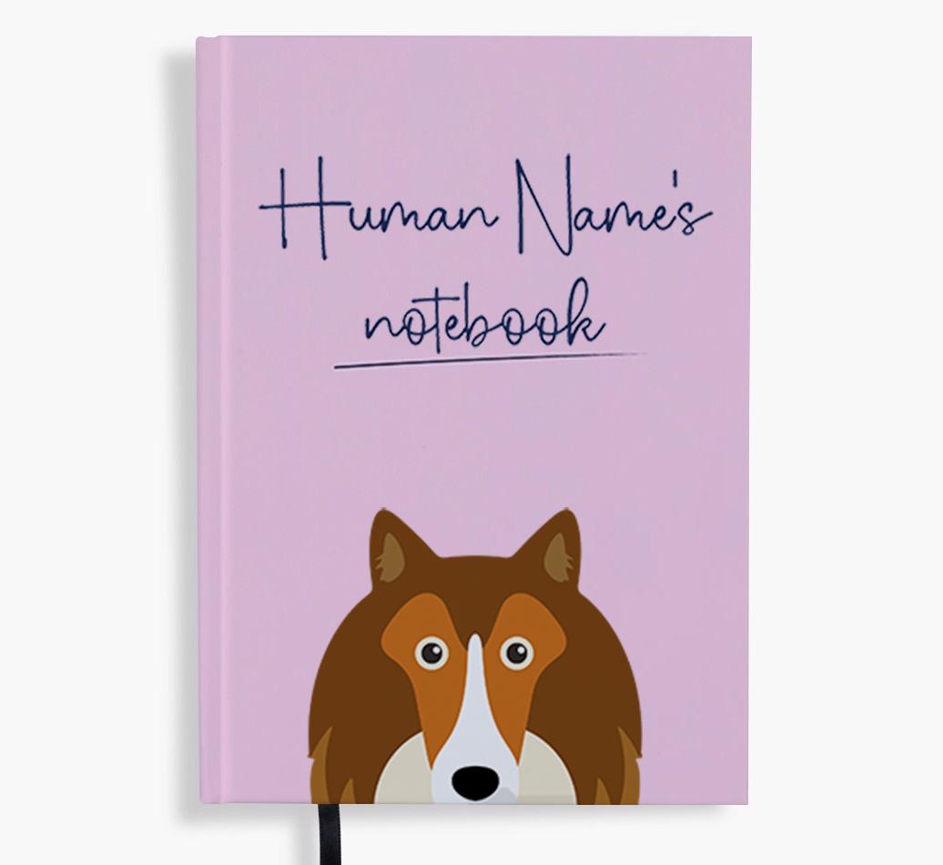 Handwritten: Personalized {breedFullName} Notebook