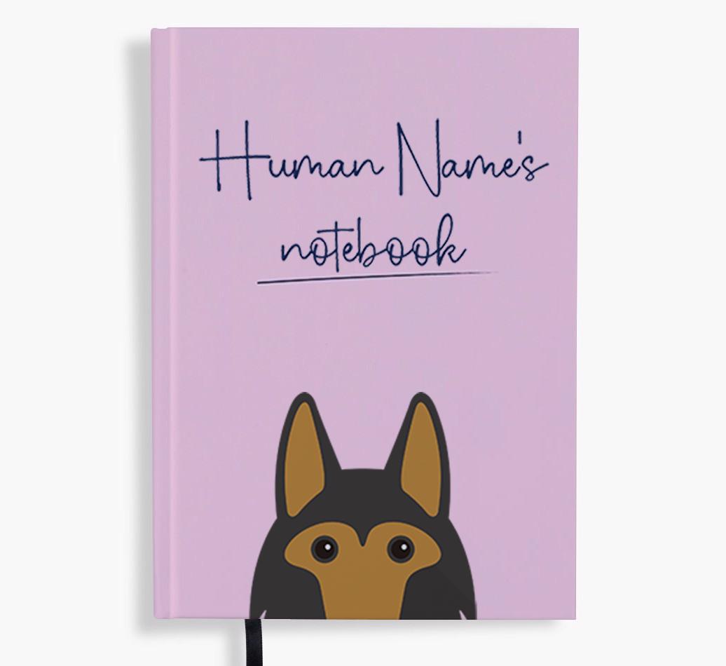 Handwritten: Personalized {breedFullName} Notebook