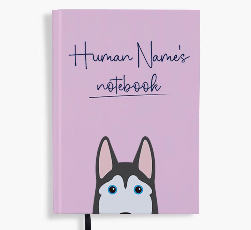 Handwritten: Personalized {breedFullName} Notebook