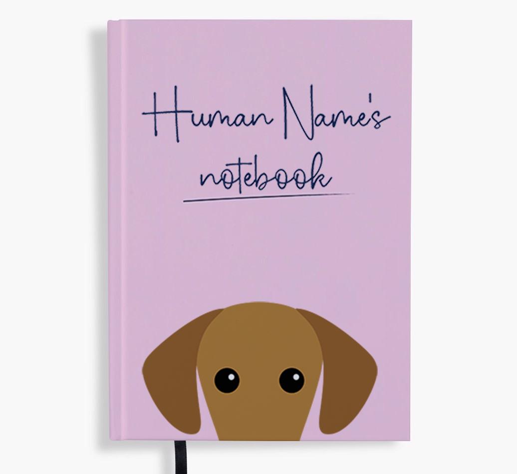 Handwritten: Personalized {breedFullName} Notebook
