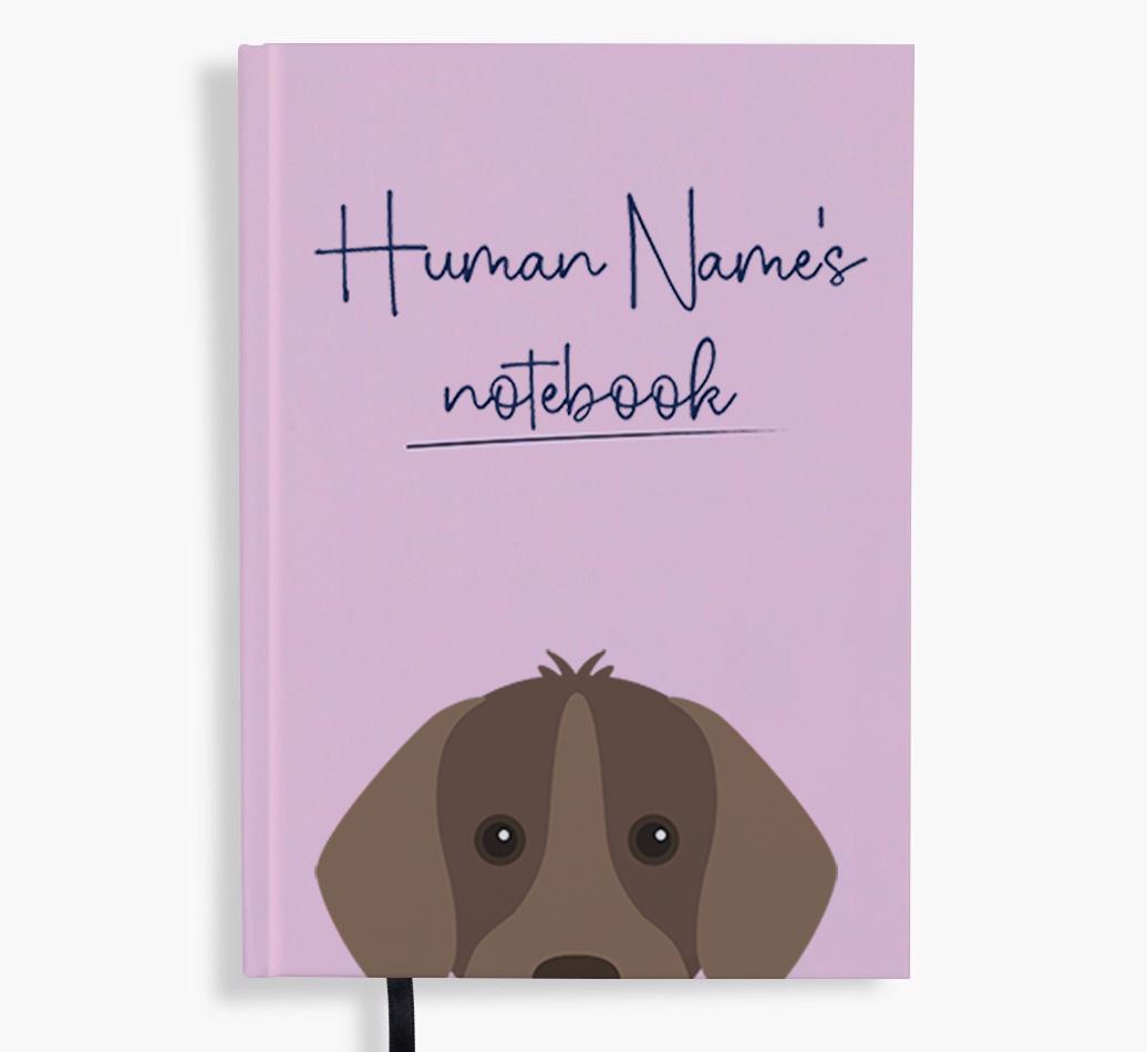 Handwritten: Personalized {breedFullName} Notebook