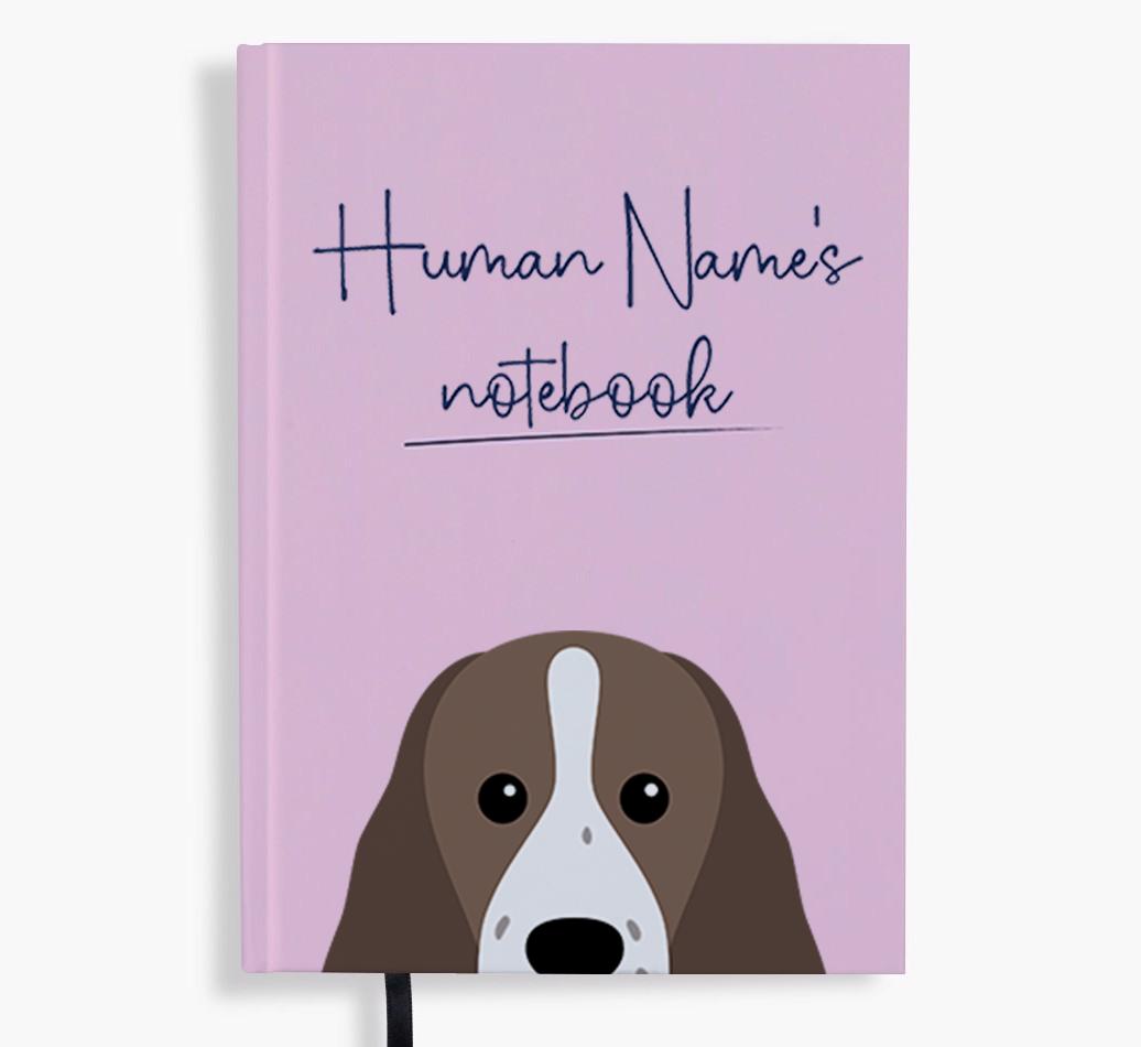 Handwritten: Personalized {breedFullName} Notebook