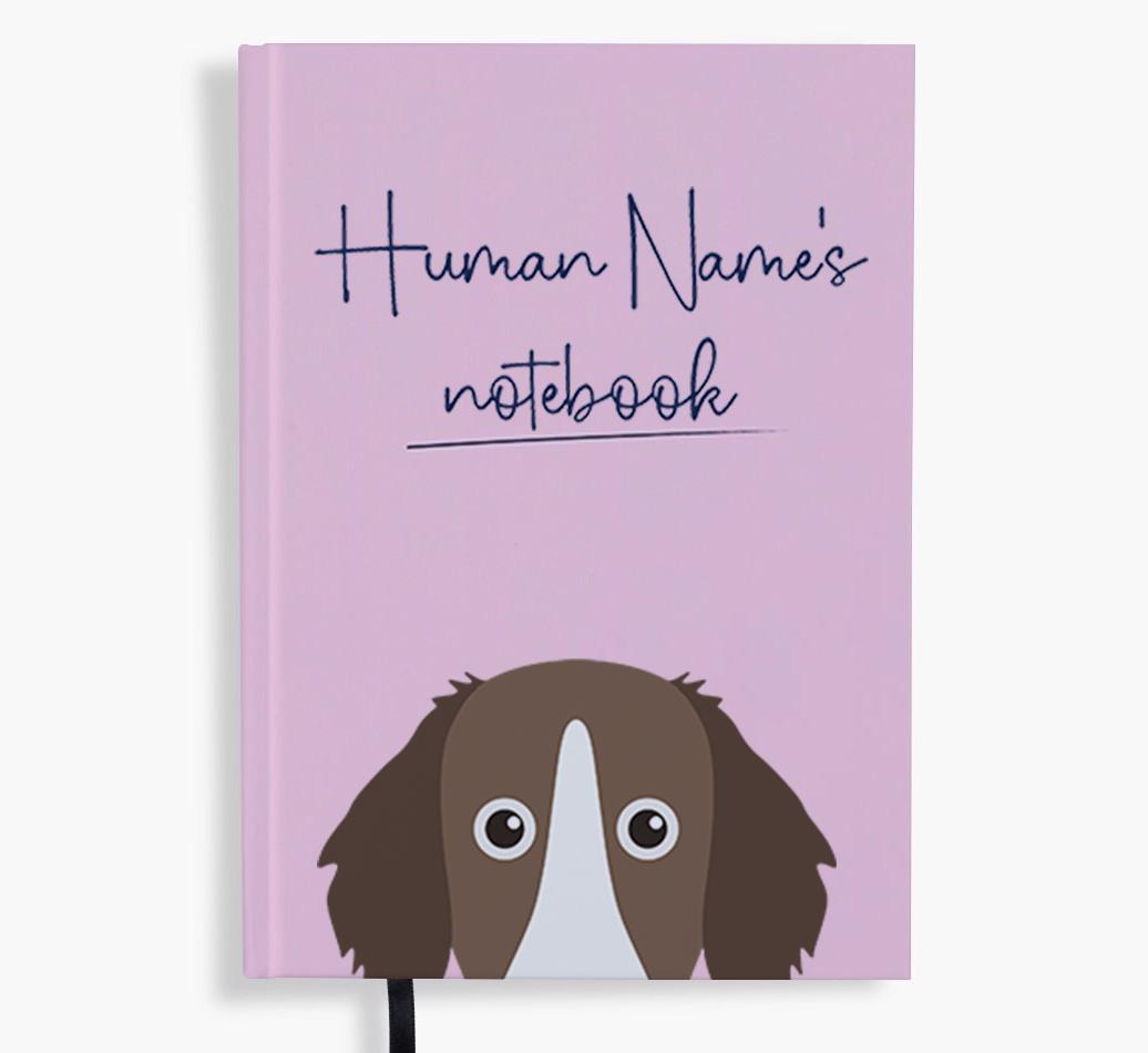 Handwritten: Personalized {breedFullName} Notebook