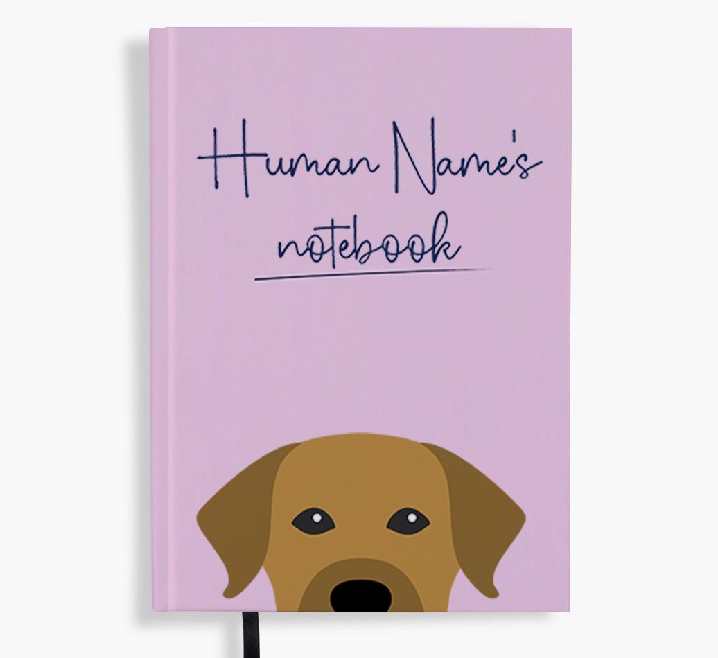 Handwritten: Personalized {breedFullName} Notebook