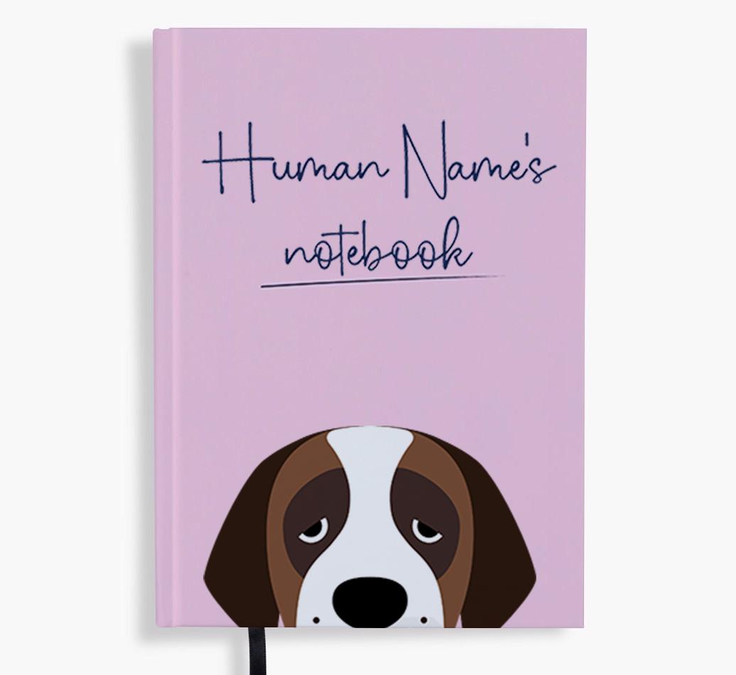 Handwritten: Personalized {breedFullName} Notebook