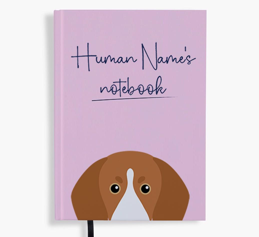 Handwritten: Personalized {breedFullName} Notebook
