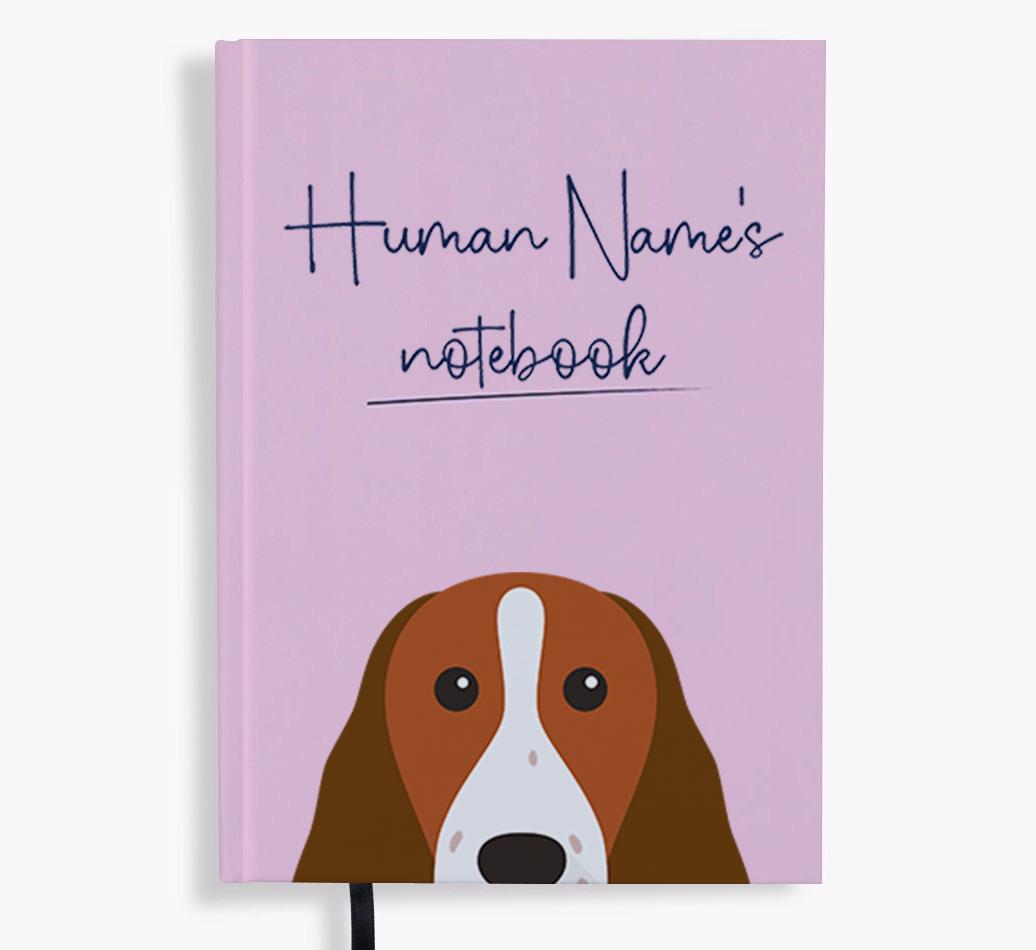 Handwritten: Personalized {breedFullName} Notebook