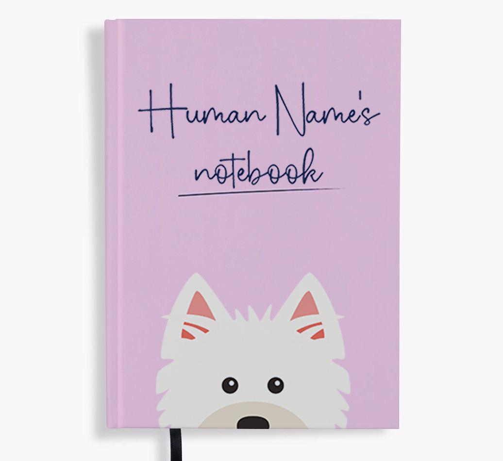 Handwritten: Personalized {breedFullName} Notebook