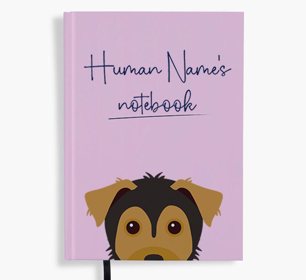 Handwritten: Personalized {breedFullName} Notebook
