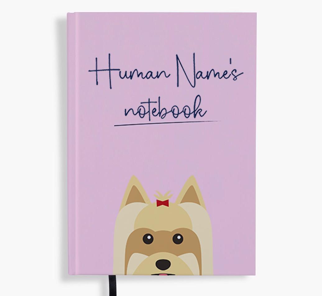 Handwritten: Personalized {breedFullName} Notebook