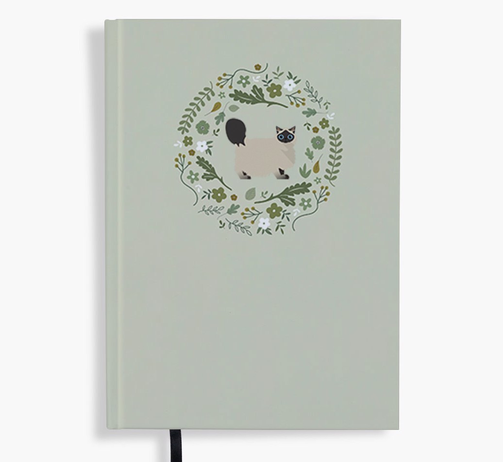 Floral Wreath: Personalised {breedFullName} Notebook